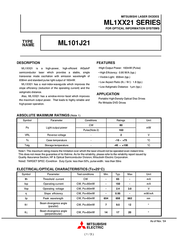 658nm 160mW | Diode Laser